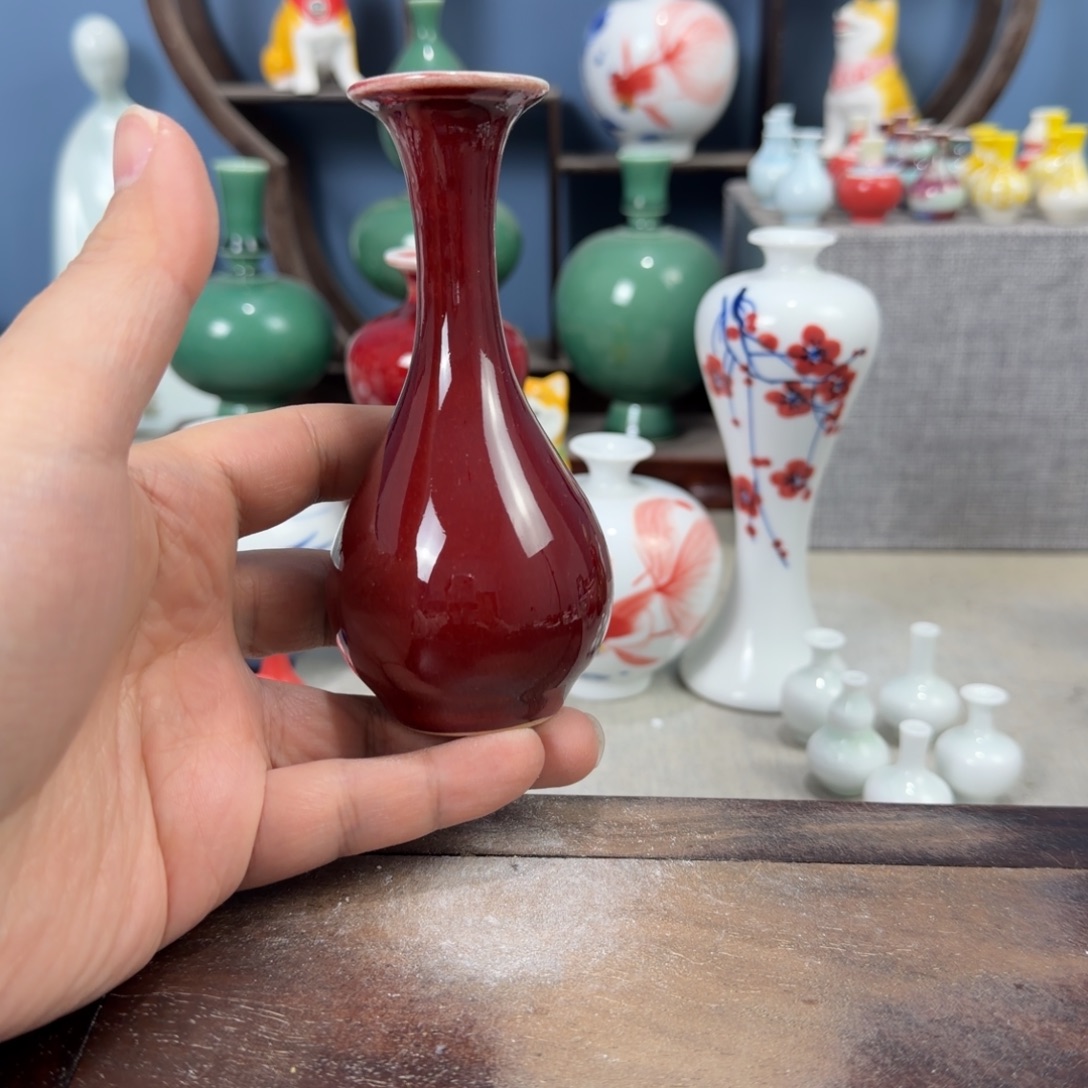 陶瓷手工小花器摆件