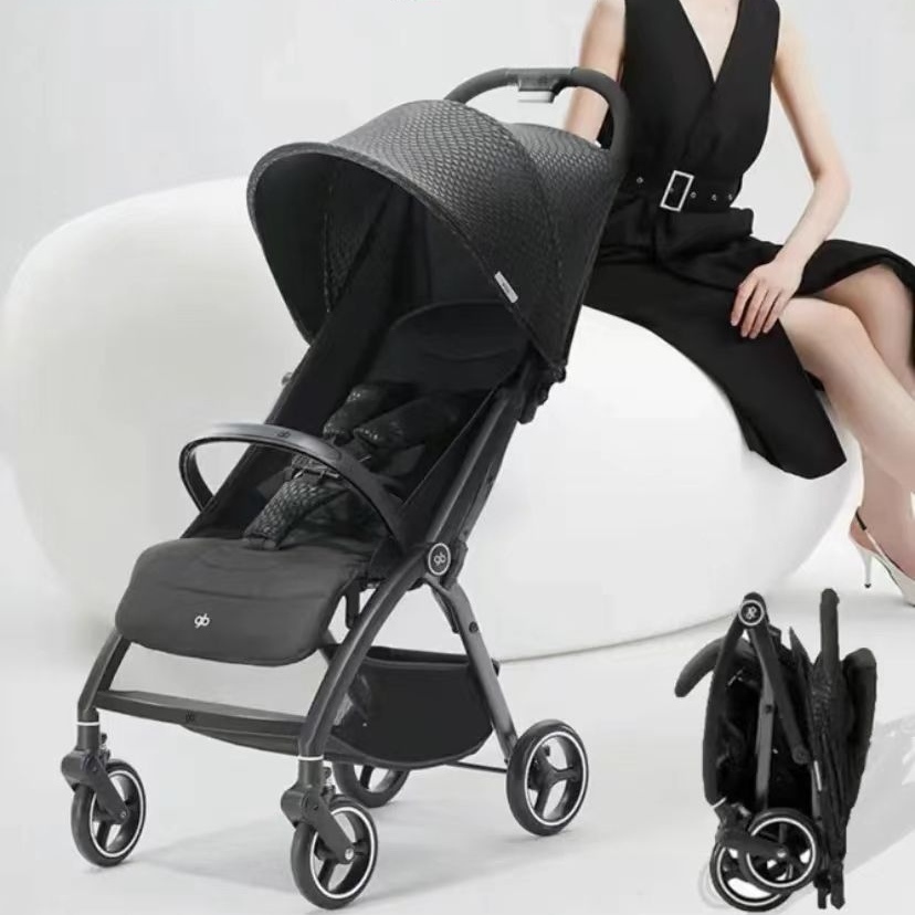 （清仓）好孩子集团小龙哈彼便携一键折叠可躺可坐登机款婴儿车639