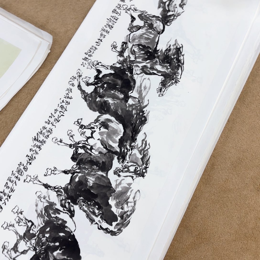 国画文*丁胄小八条马朱