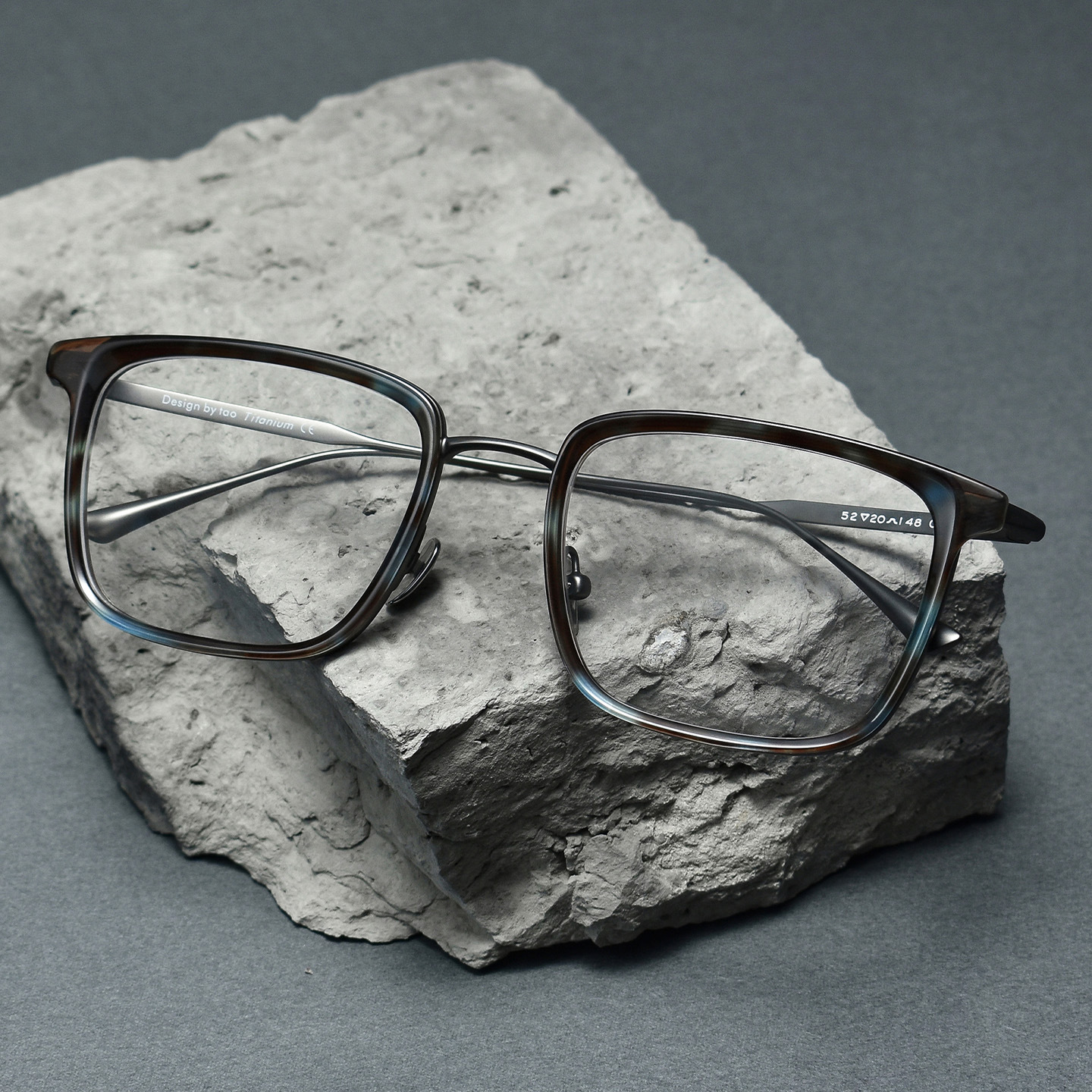 复古超轻商务方形眼镜框男款大脸加宽近视舒适超薄纯钛板材网红