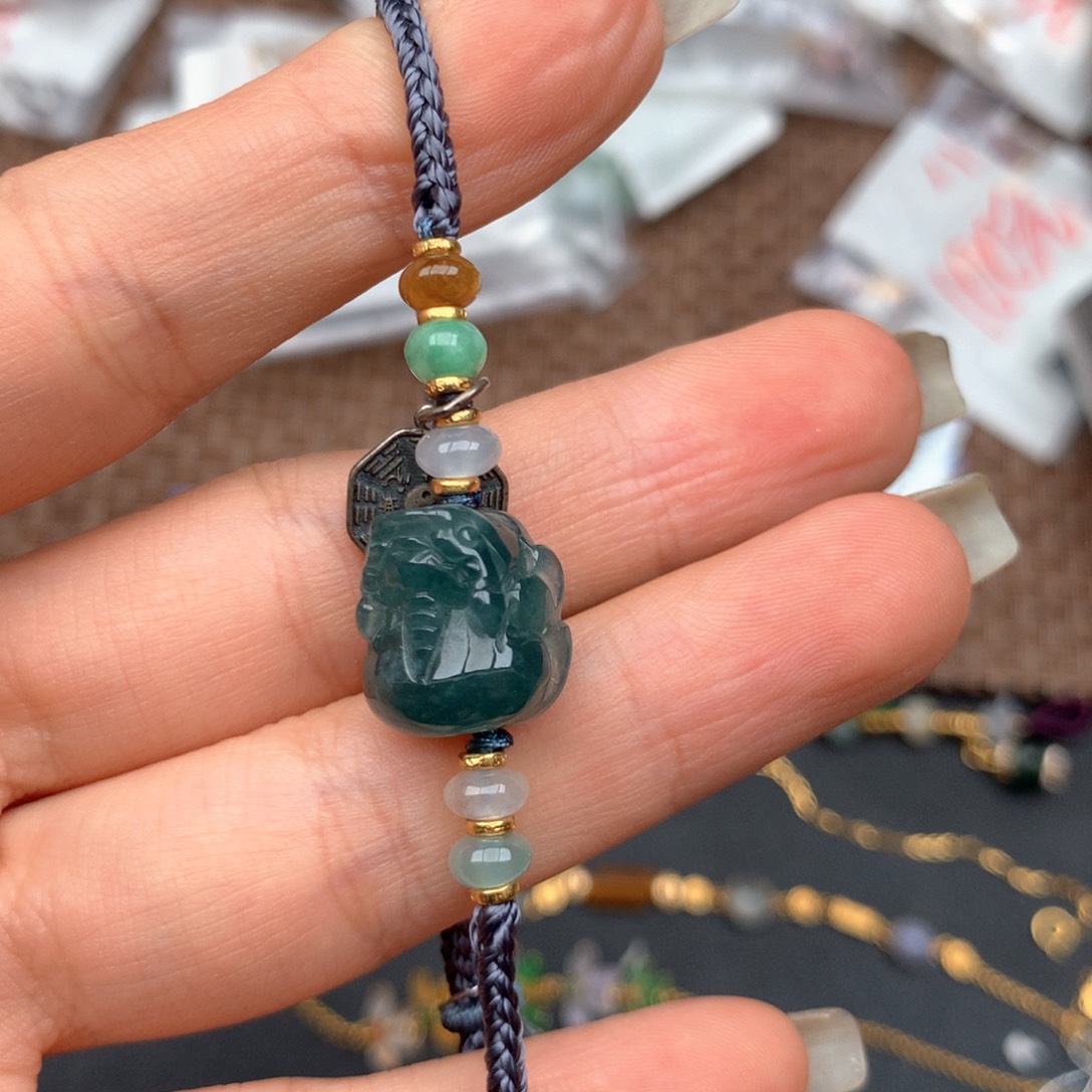 银S925镶嵌挂件翡翠