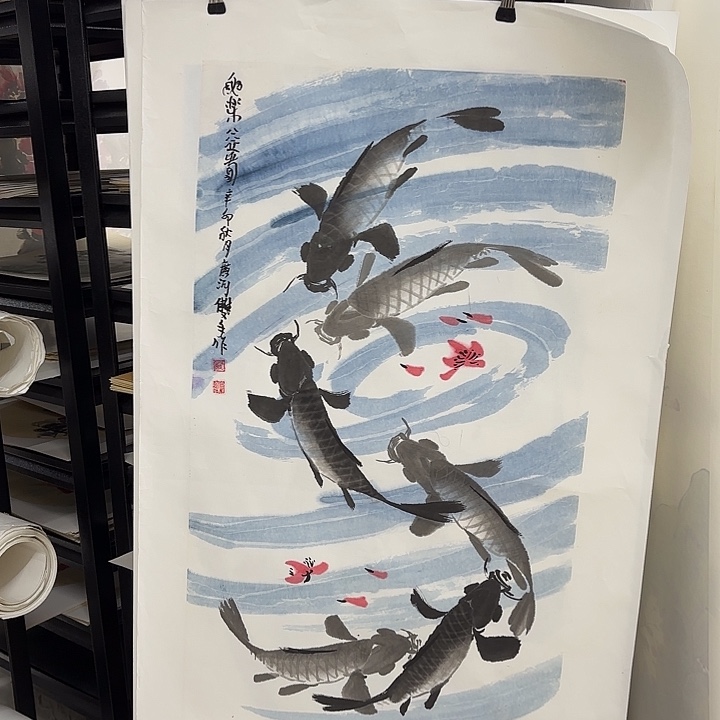 国画花鸟等多种形式为广大游客100.50