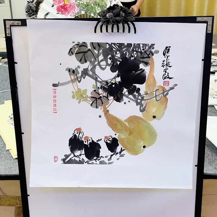 国画张圣敏先生纯手绘作品