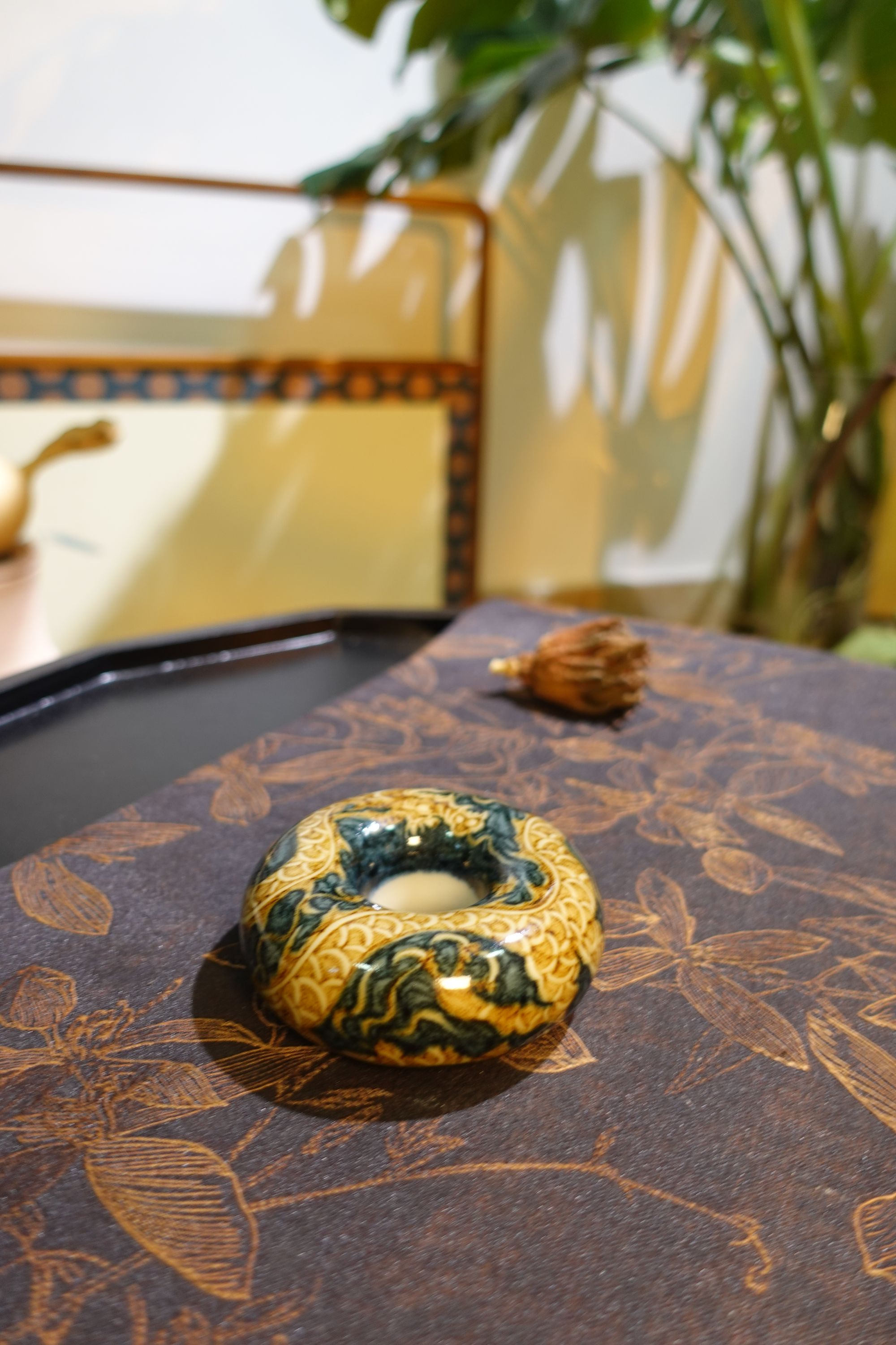 怀元畅古 满踏龙甜甜圈盖置