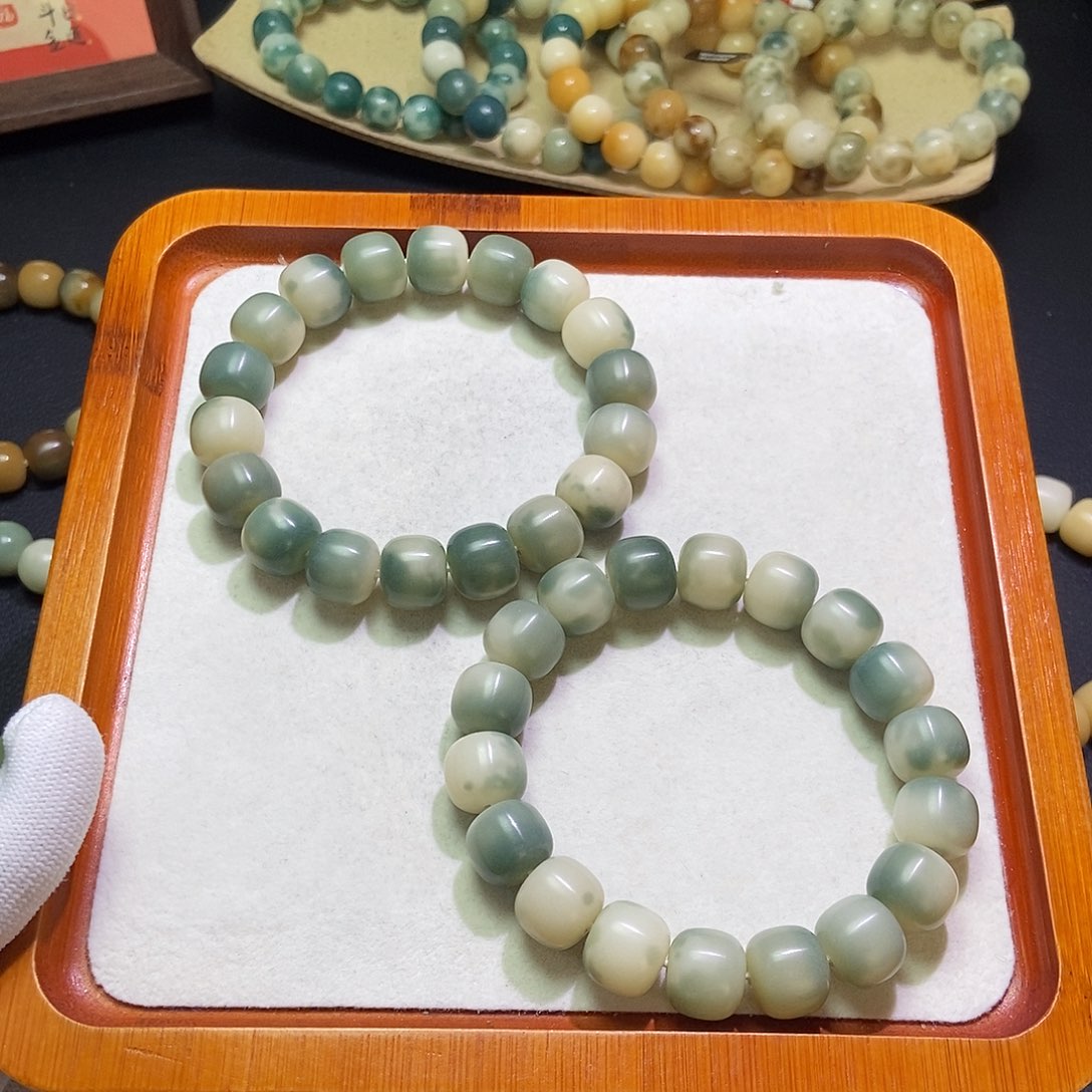 菩提根/象牙果手串卡14干磨微瑕500