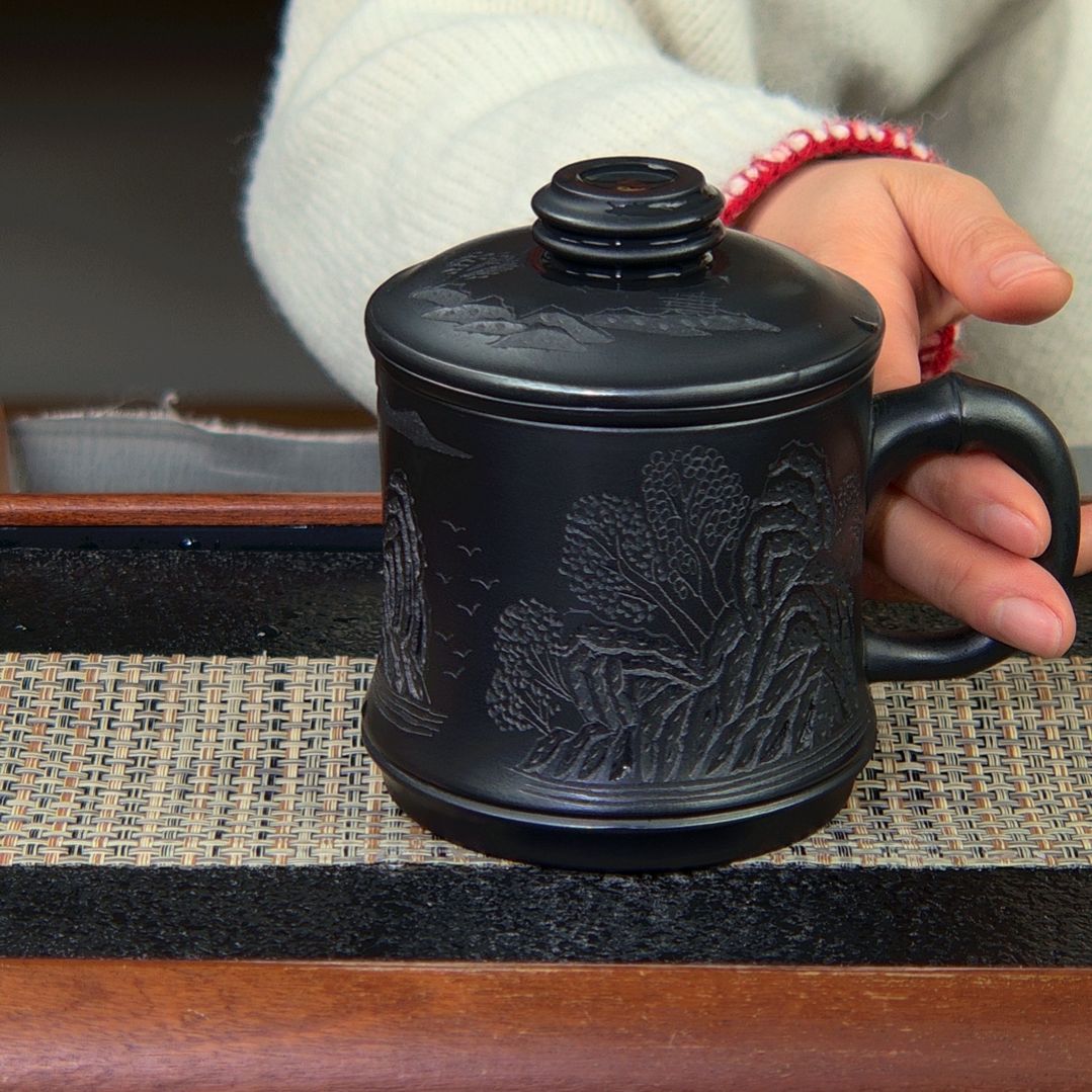 【闪购商品】绿泥茶杯高货放漏