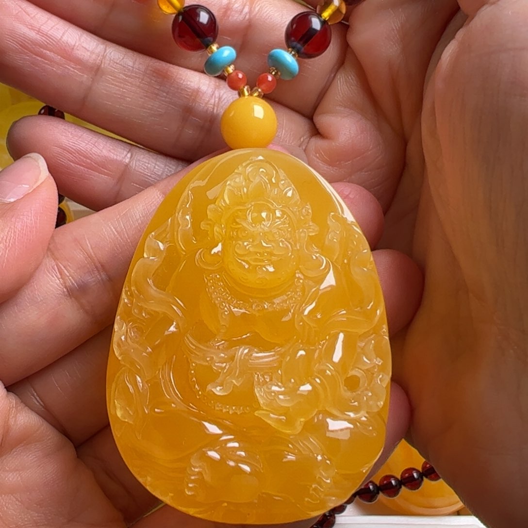 蜜蜡毛衣链未镶嵌无优化