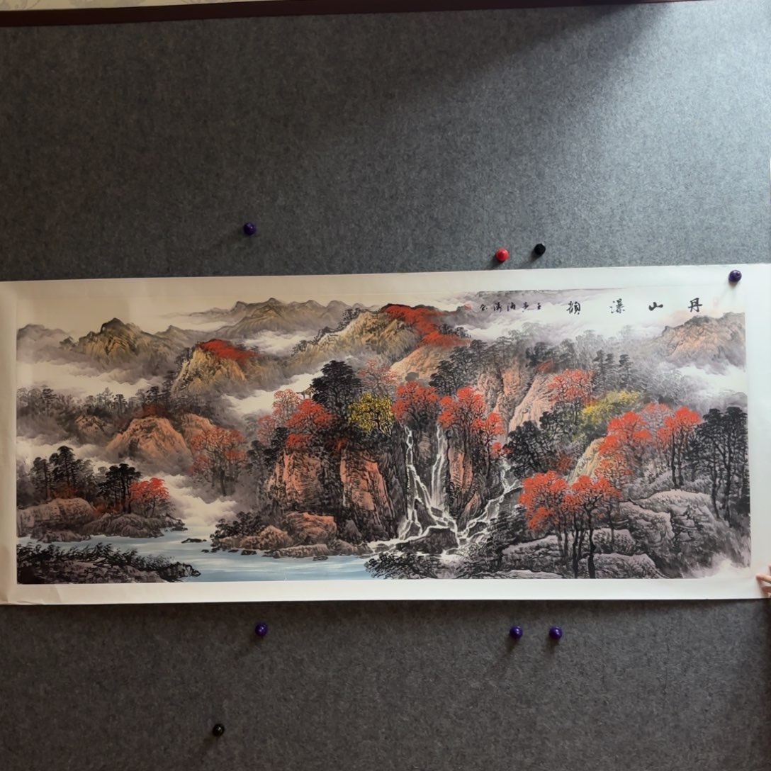 国画国画作品李海涛山水花鸟精品手绘