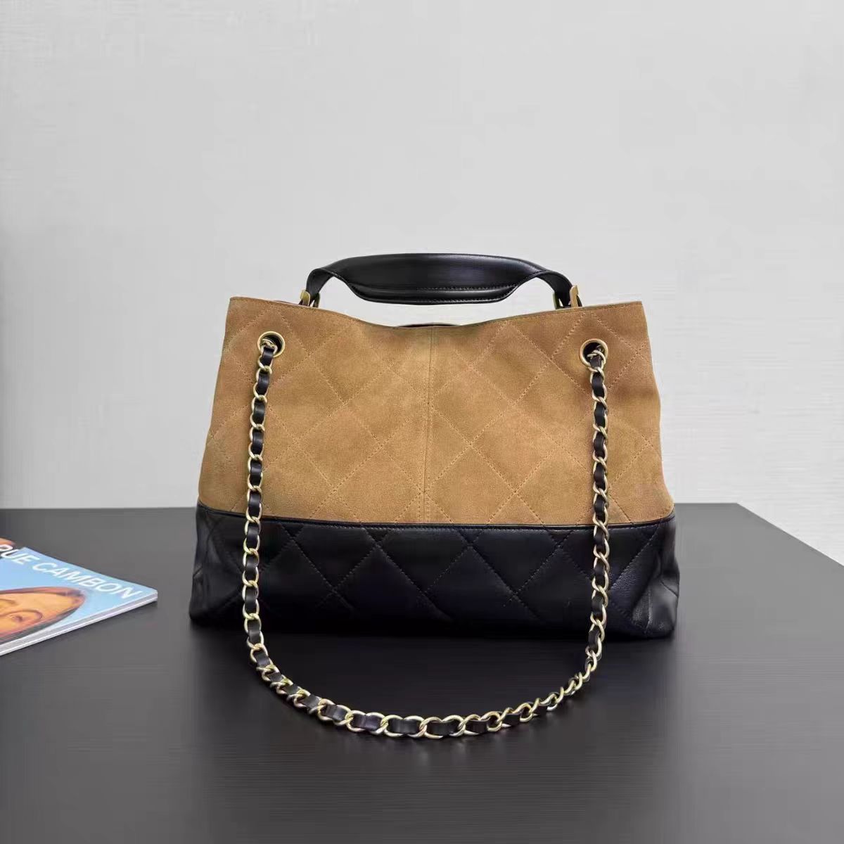 25bag麂皮新款大容量多用托特包高级美拉徳手提包单肩腋下斜挂包