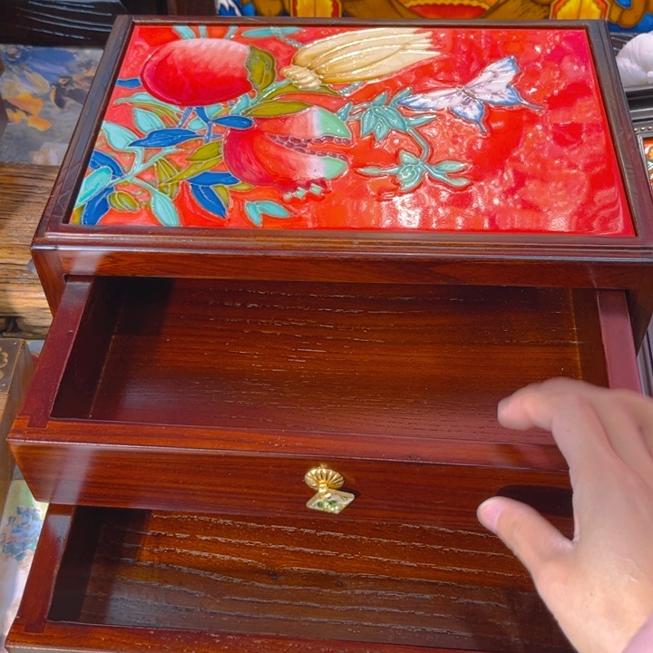 加大款瓷板画艺术作品双层