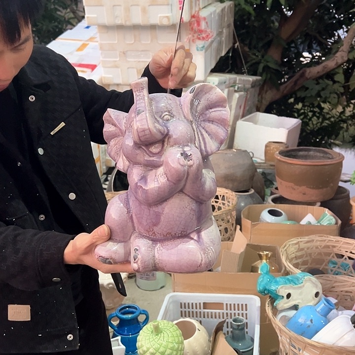 瓶高度30厘米宽度23厘米微瑕捡漏