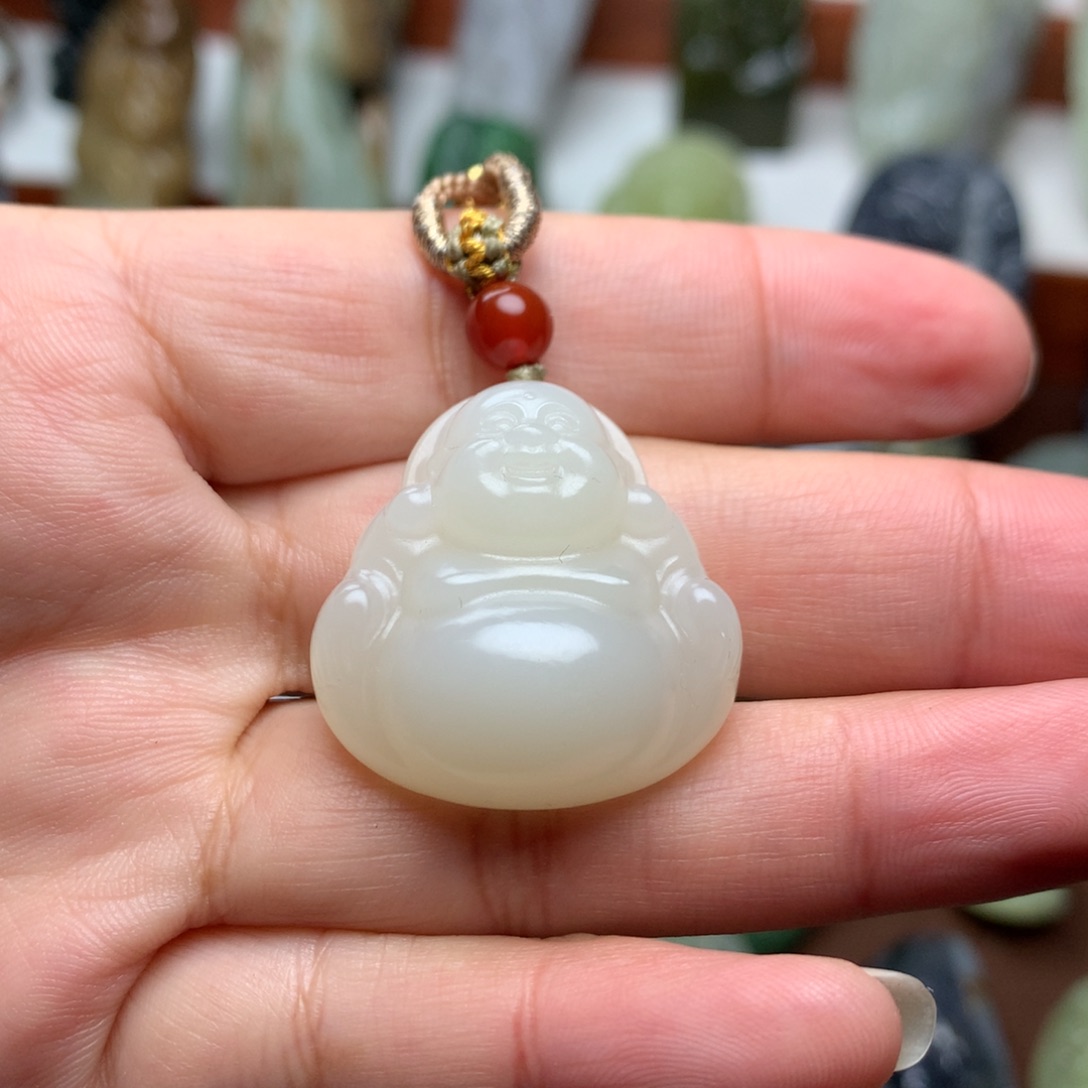 和田玉挂件未镶嵌付*龙