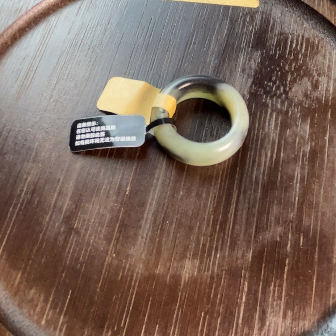 哆***梦和田玉未镶嵌戒指18.2