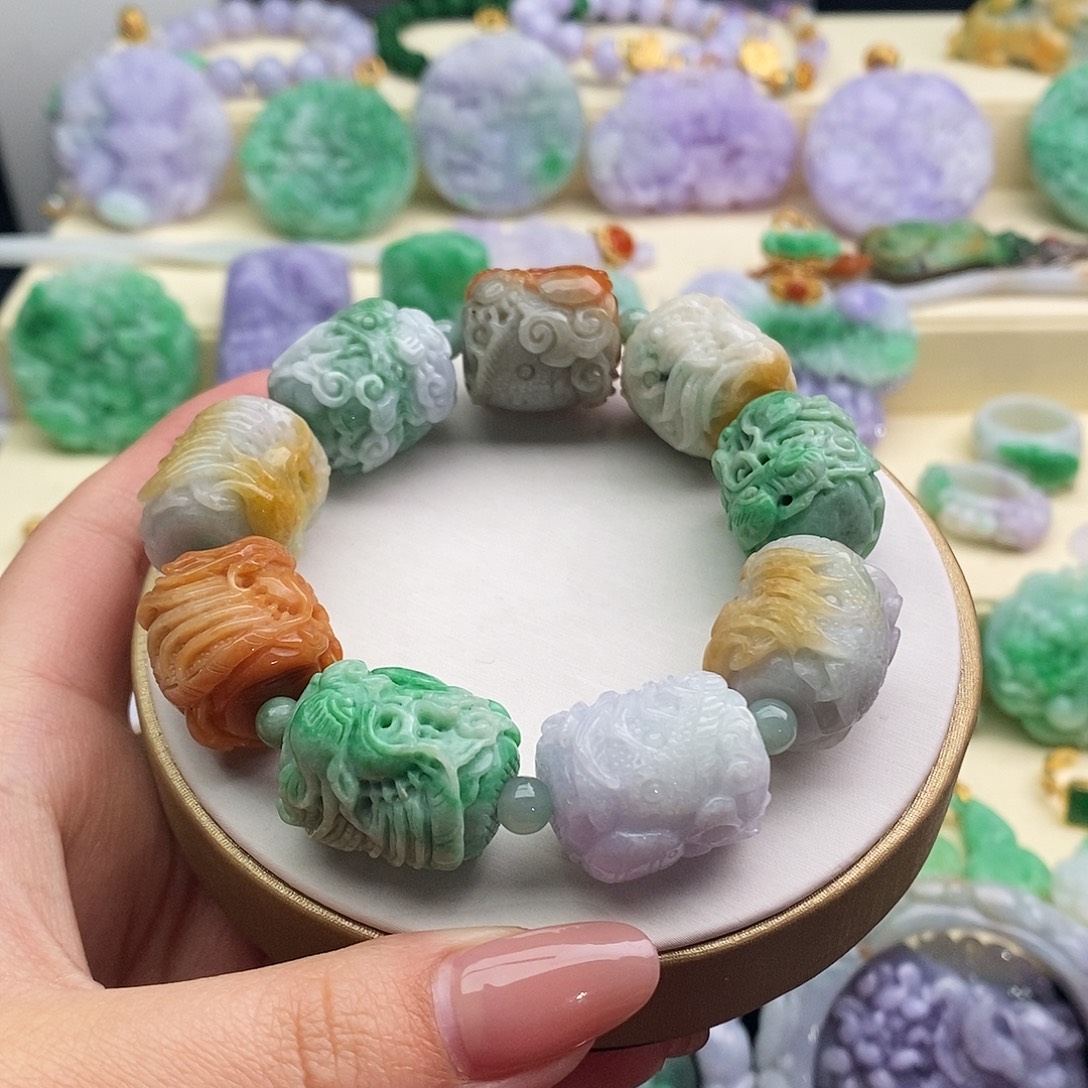 翡翠未镶嵌手串手串