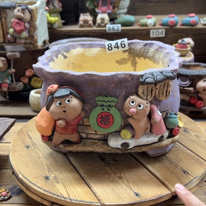 简****嘻哈微瑕多肉花盆百搭