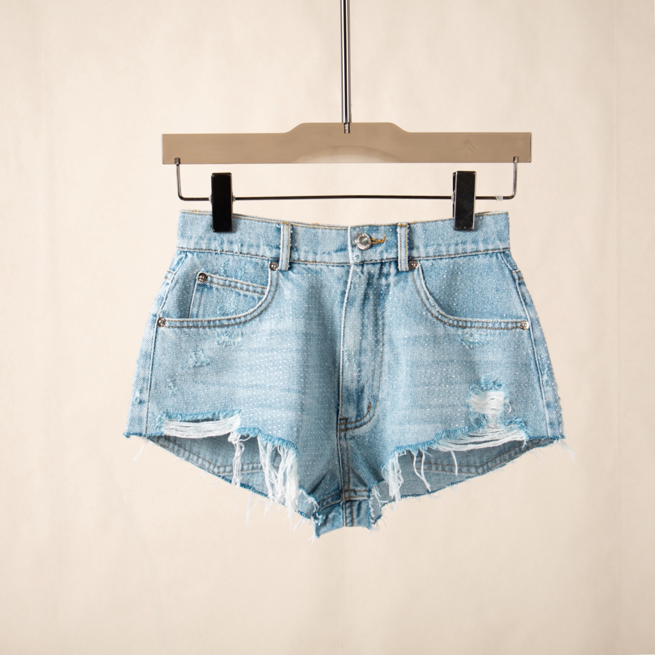 【7008】烫钻牛仔短裤辣妹热裤