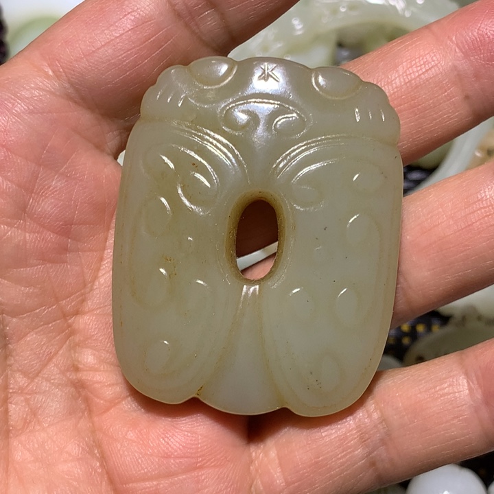 和田玉（白玉）颈饰未镶嵌洪*