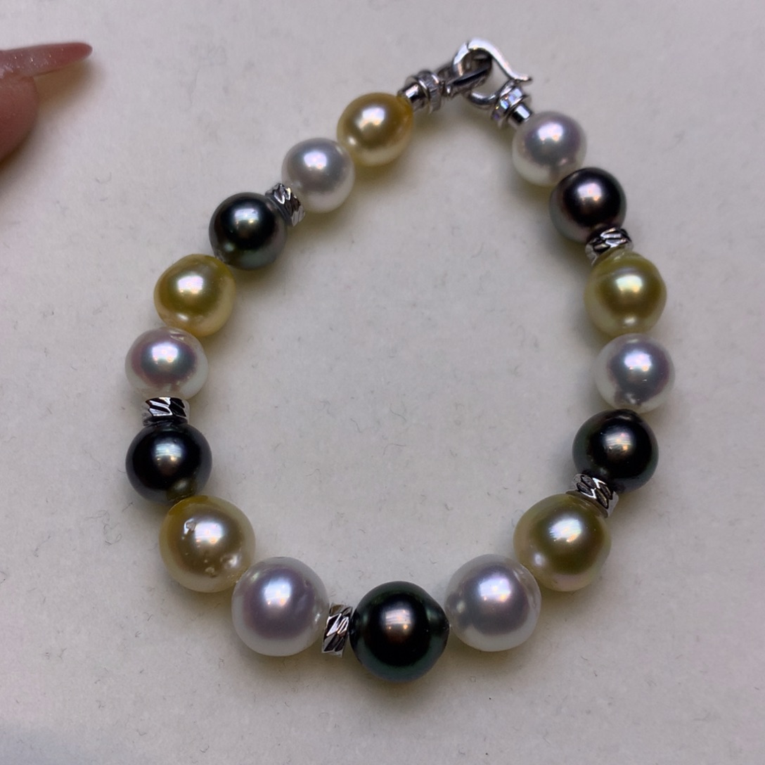 未镶嵌手链海水珍珠