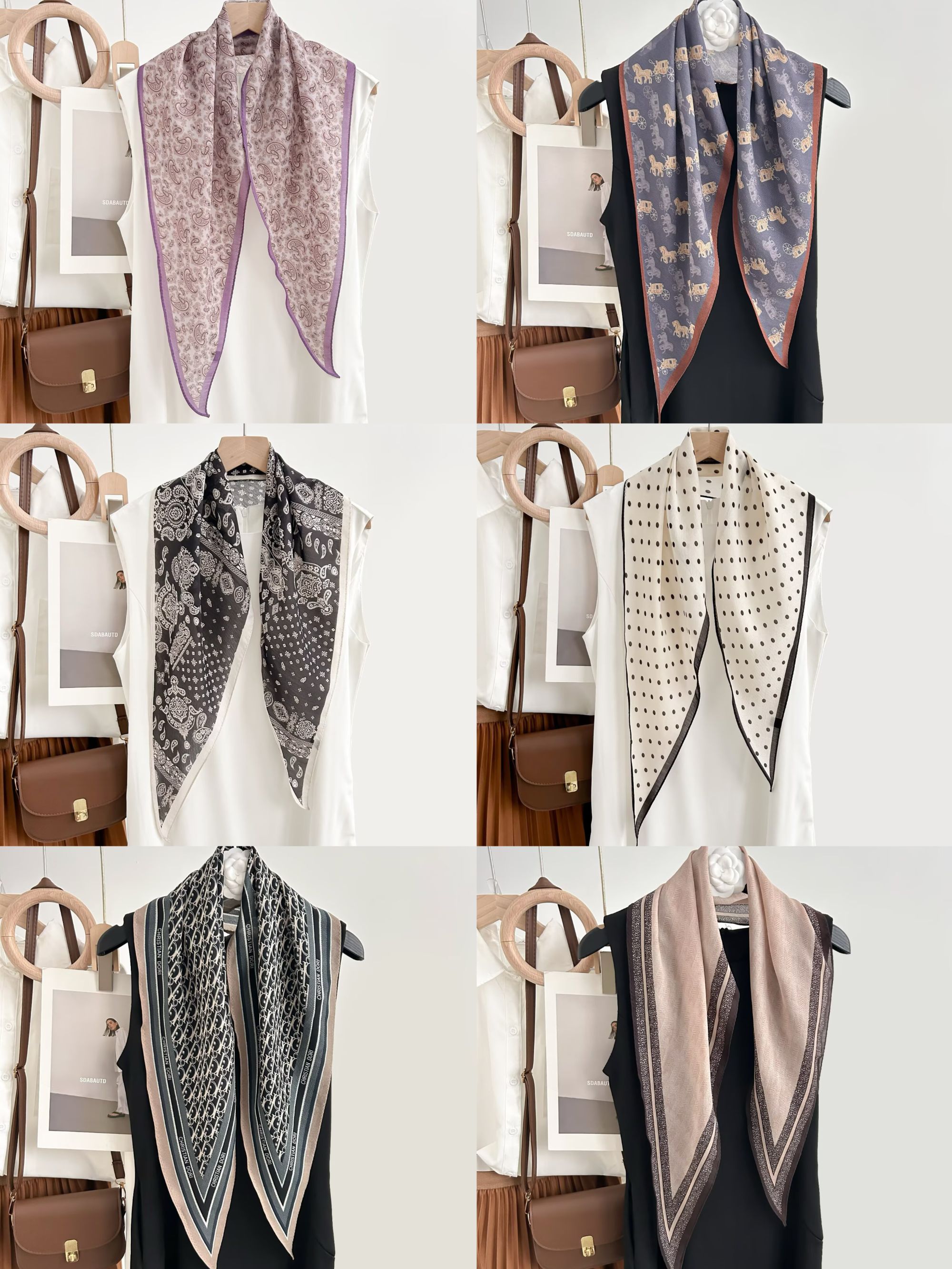 真丝羊毛150*40菱形长巾女士丝巾围巾时尚搭配披肩外搭防晒大全集