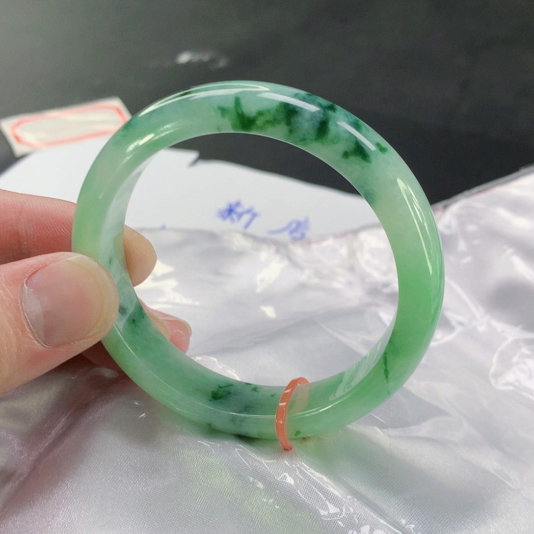 翡翠手镯未镶嵌767缅甸天然翡翠A货