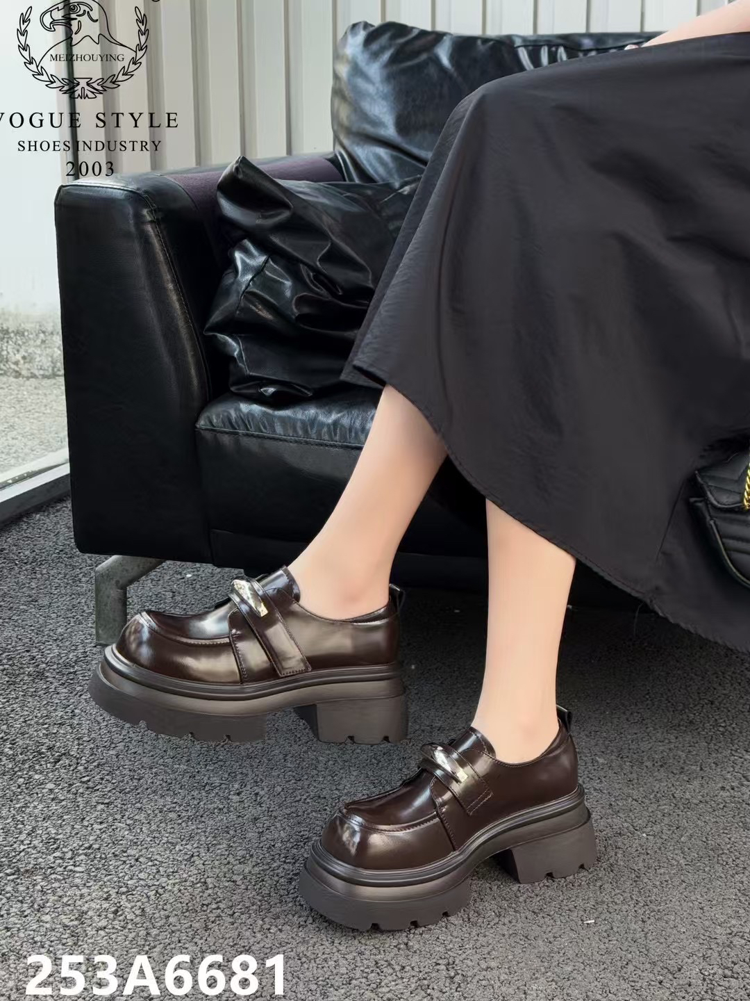 253A6681英伦风魔术贴欧美风乐福鞋学院风时尚