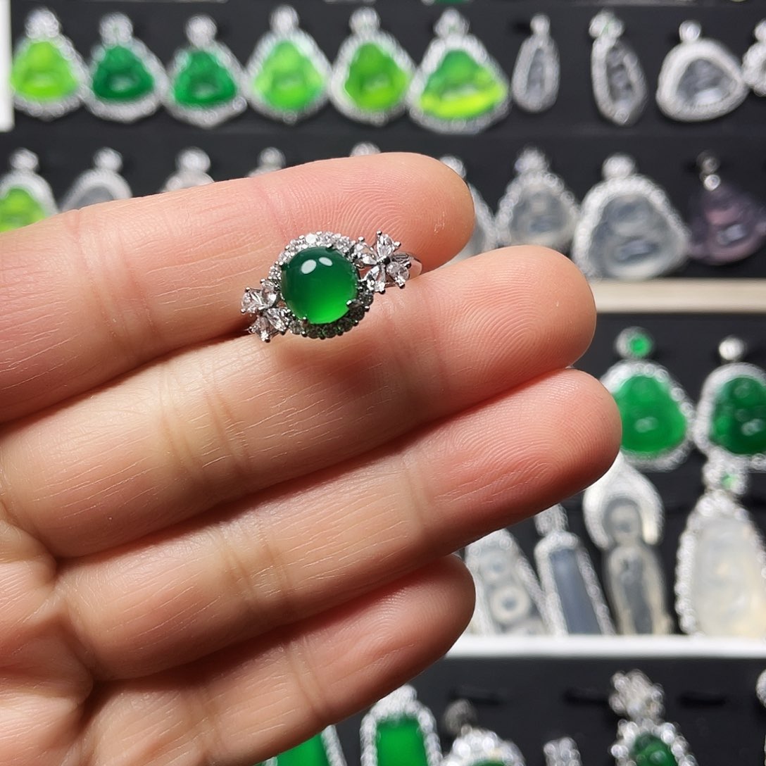 玛瑙/玉髓戒指合金