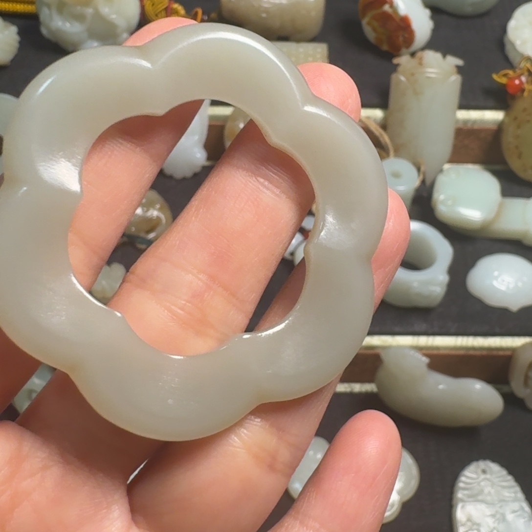 福***前和田玉（糖玉）未镶嵌挂件