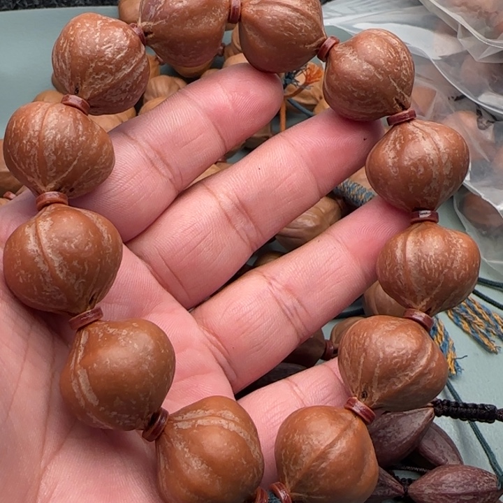 三***山橄榄核手串/手链橄榄核原皮铁核