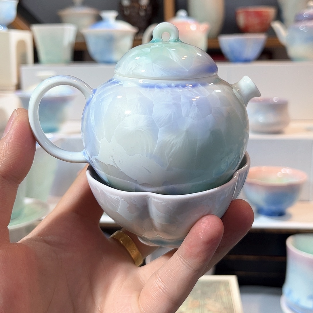 蜉***虫结晶冰花系列茶具