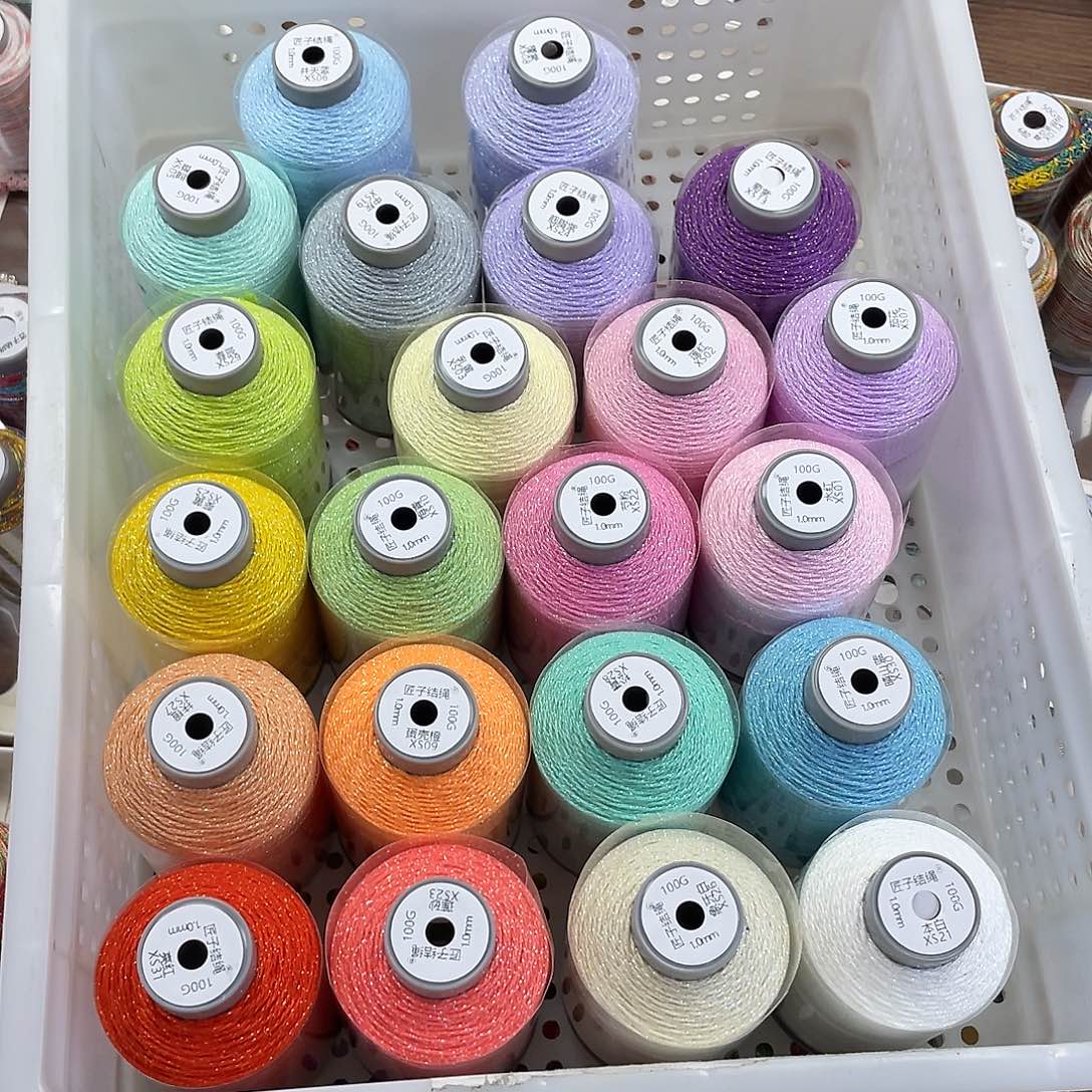 落***叶聚酯纤维1.0mm100克纯色手搓棉全套22色