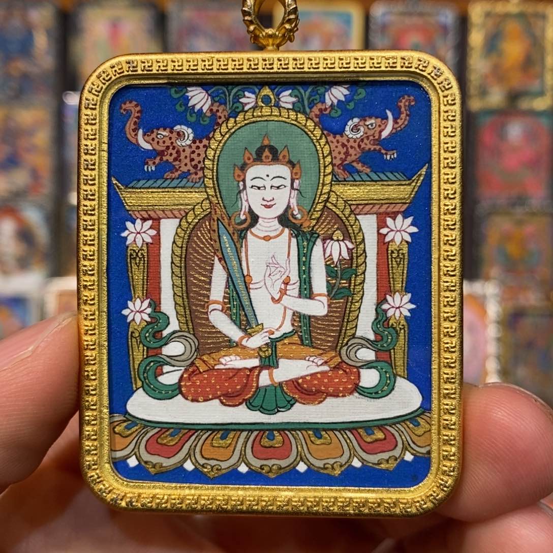 吊坠尕松老师作品粗矿藏卡虚空唐卡