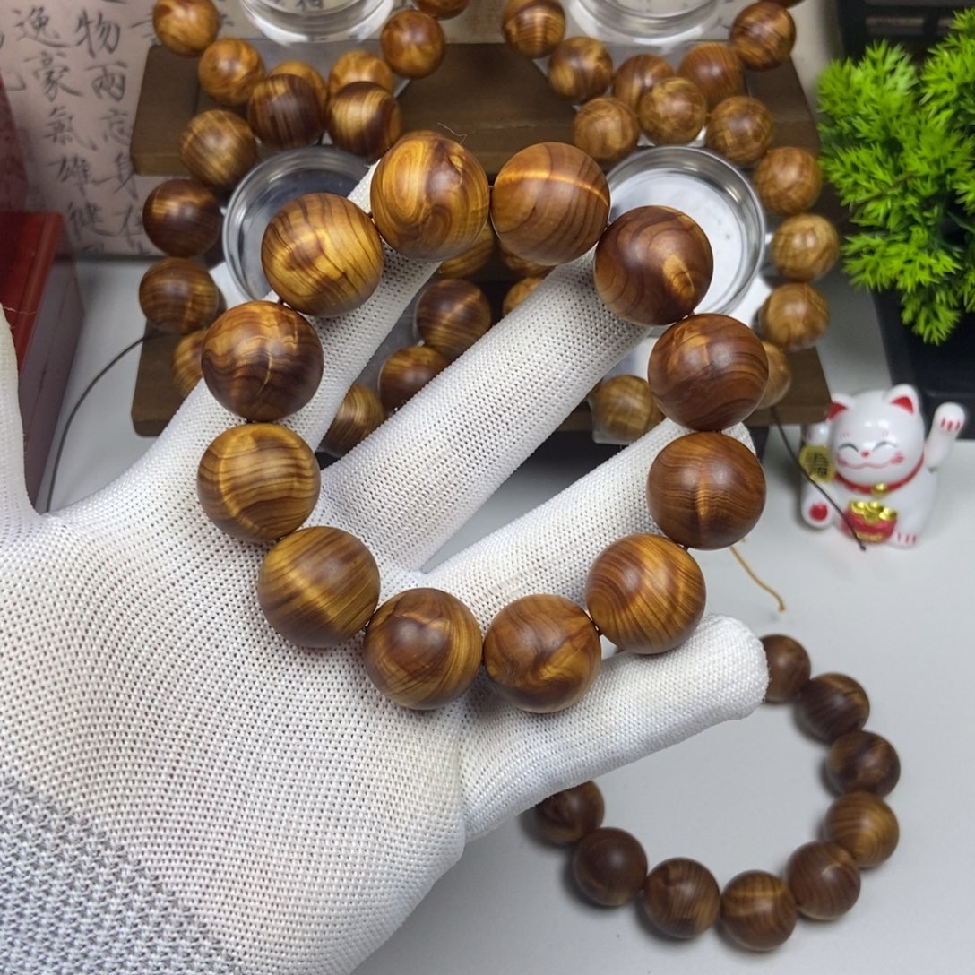手串/手链柏木（崖柏）2.0崖柏闪电纹手串