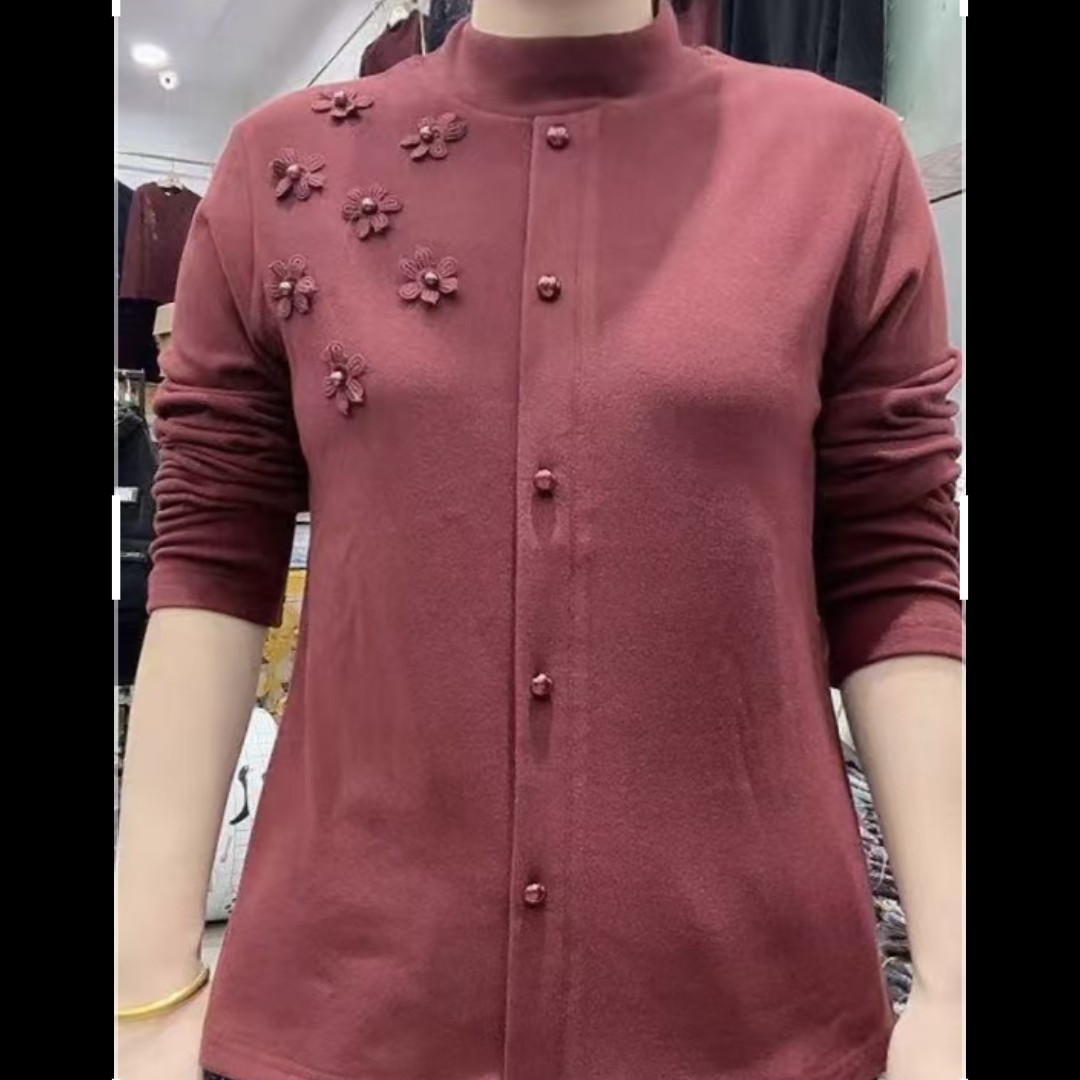 2531立体花朵小衫-LZ