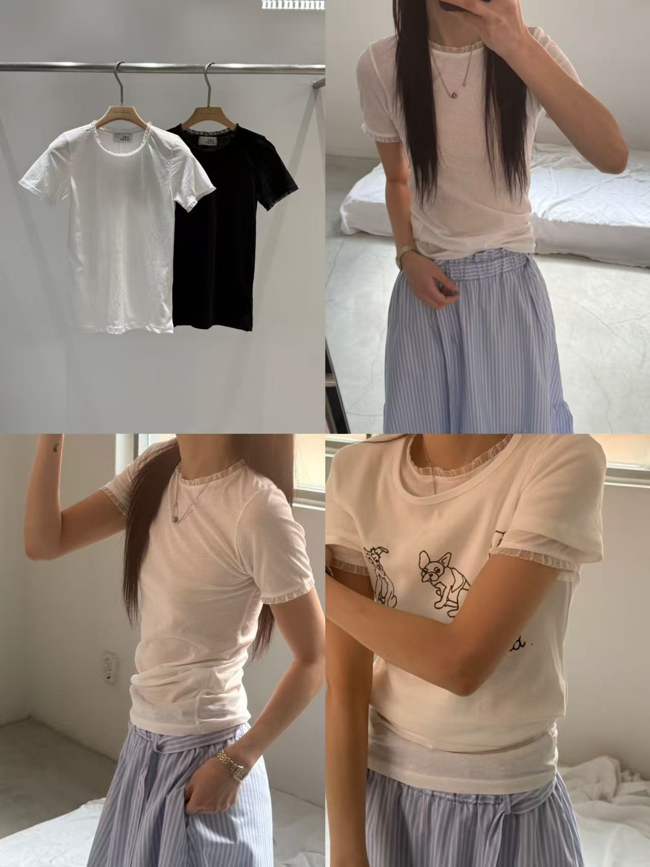 韩国东大门正品女装时尚小板型T恤050719（NO退NO换）