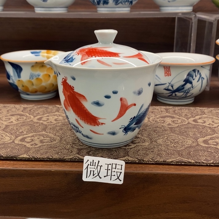 釉下老陶泥手工绘制