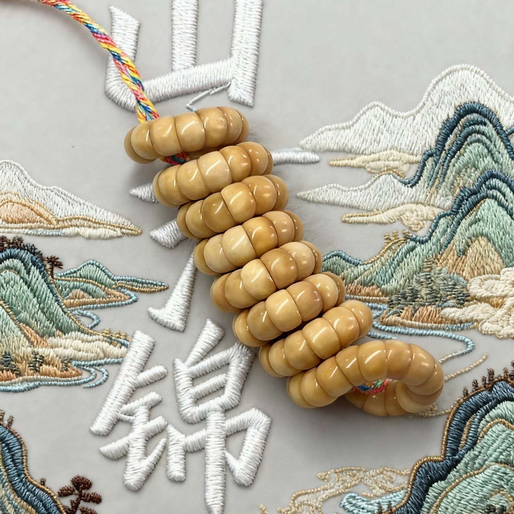 原生态精工龙脊菩提大肠8mm把件