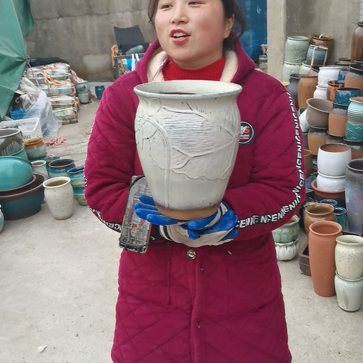 红陶口20高25瑕疵