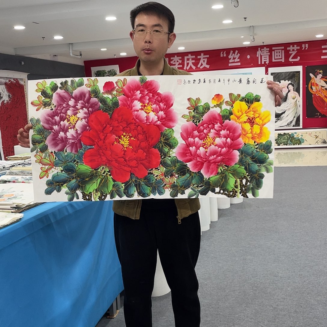 国画今天上午国画作品展示