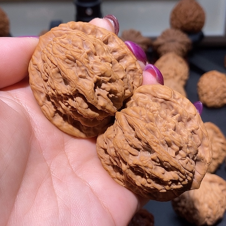 把件文玩核桃46蓟县山地虎头