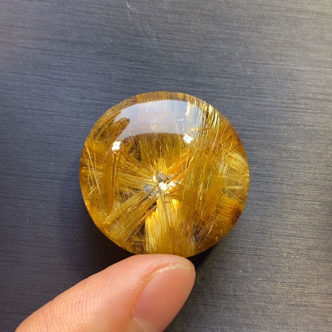 水晶颈饰未镶嵌天然钛晶花米字花吊坠