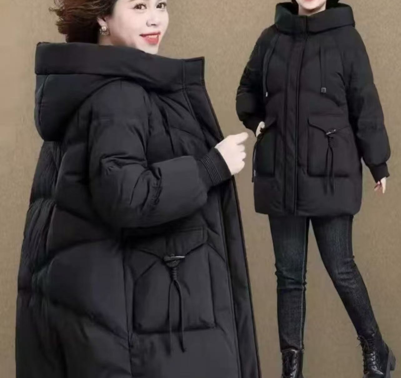 冬装棉服洋气2025新款时尚女冬季外套中长款