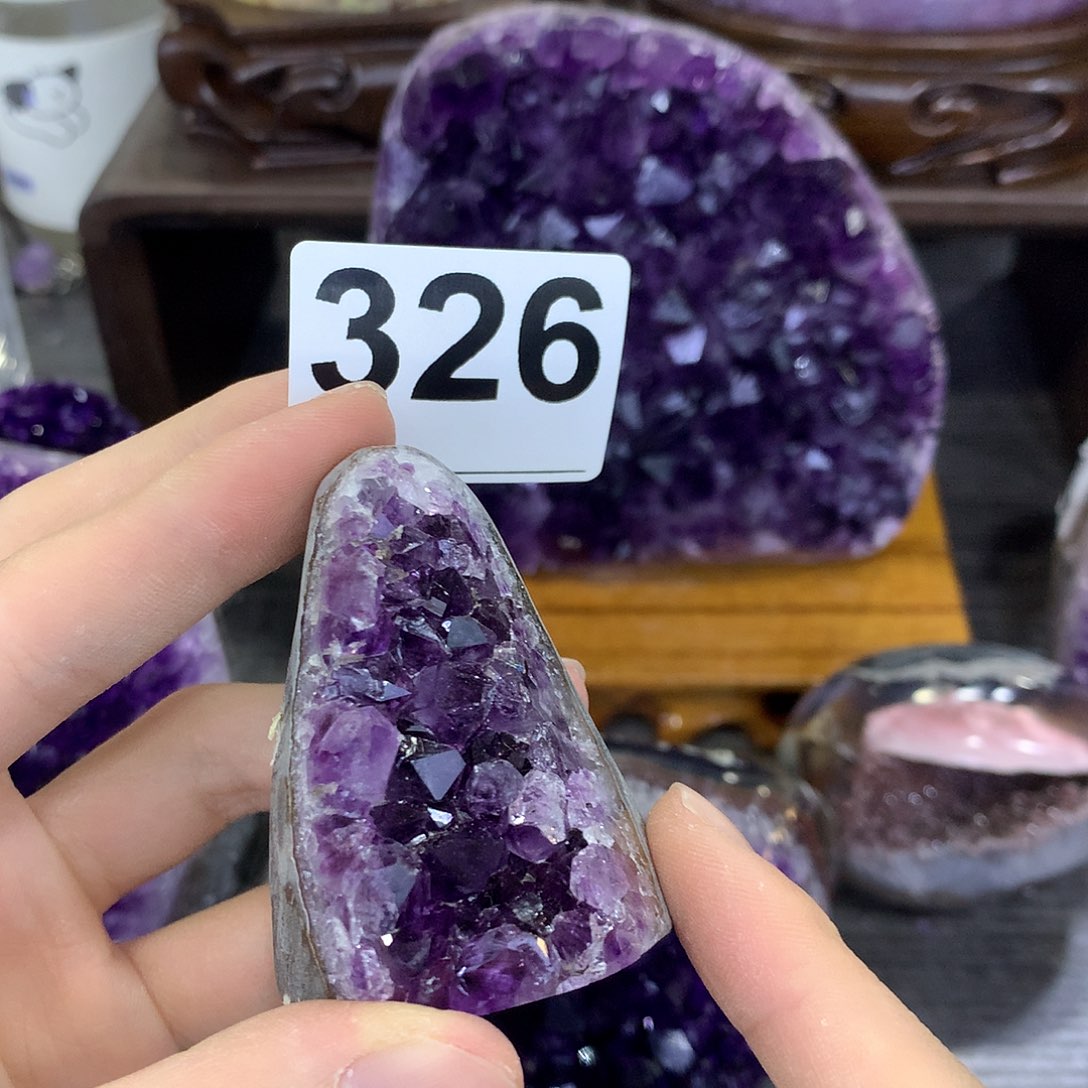 紫晶珠宝半成品未镶嵌326