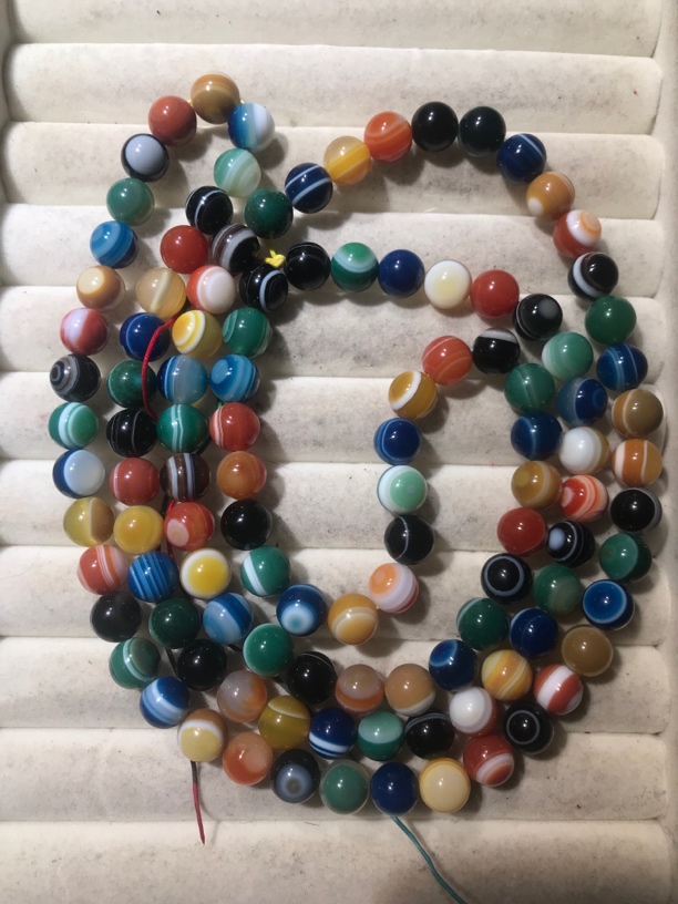 缠丝玛瑙七彩108多圈