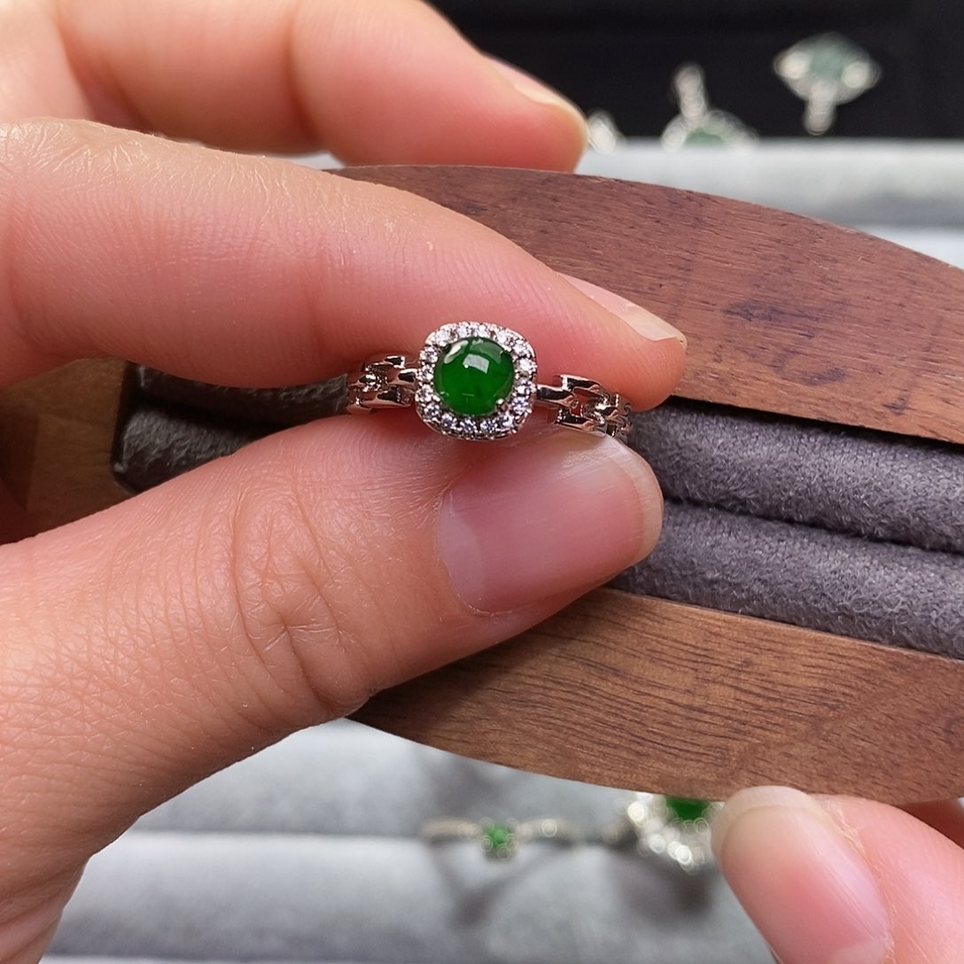 翡翠戒指未镶嵌8074戒指