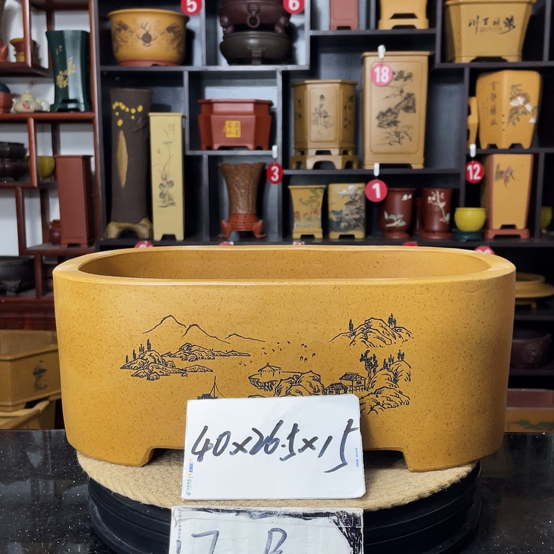 紫砂D-婉秋紫砂花盆