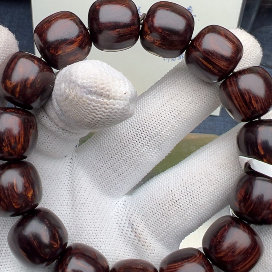 木育*海南红降花梨公1516黑金满纹超一档