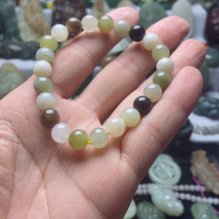 和田玉手串未镶嵌