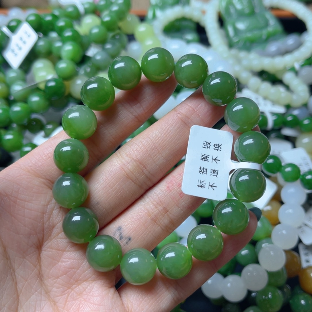 和田玉未镶嵌手链