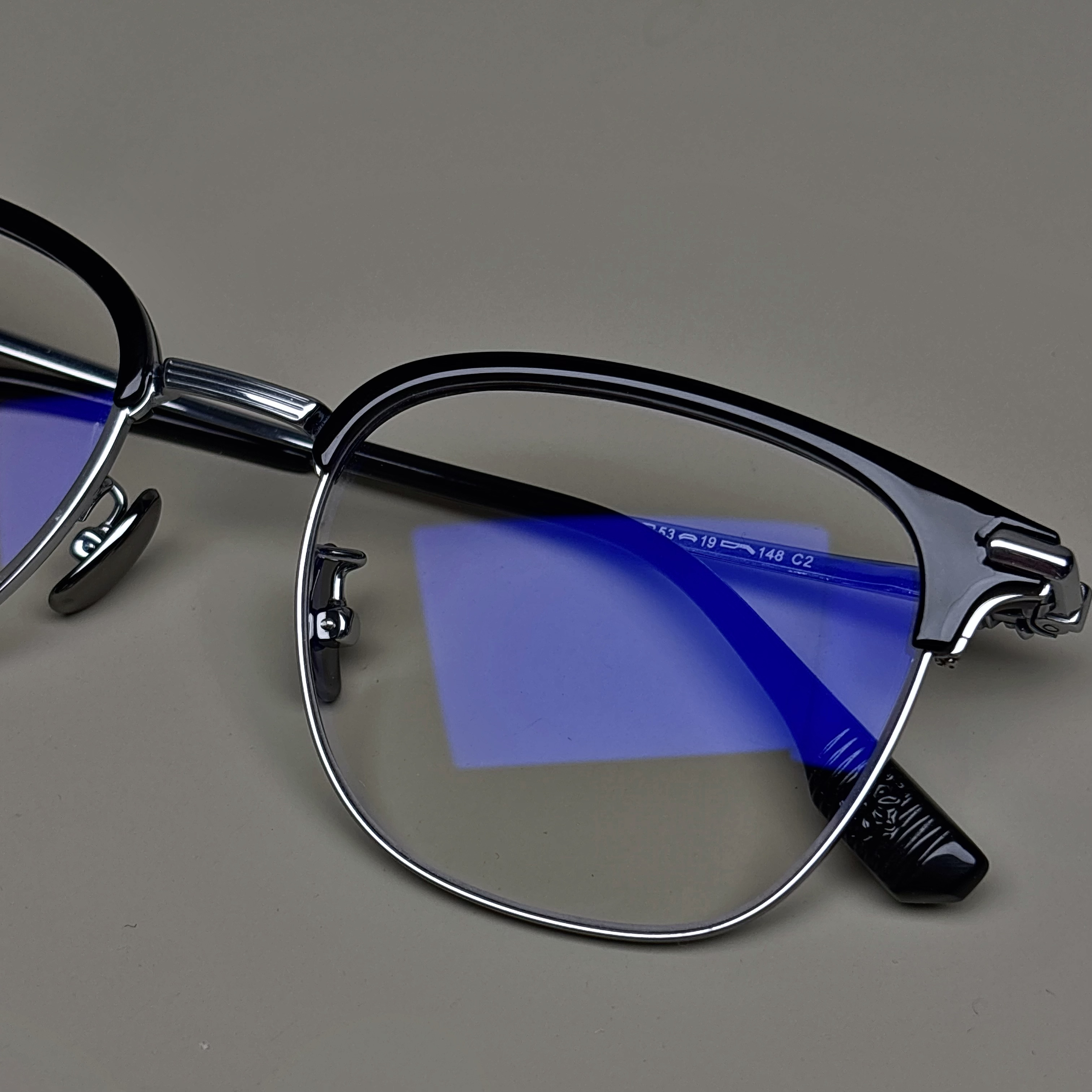 【气质商务眉毛框钛951】斯文败类商务眉毛钛适合常规脸中等脸型