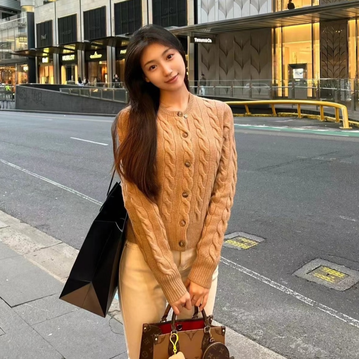 【小马刺绣】 麻花毛衣针织长袖针织开衫百搭显瘦气质【欢姐专属】